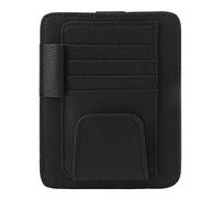 Organizer Per Visiera Parasole Per Auto,Porta Tessere Per Visiera In Pu Titolare Della Carta d'Identità Clip Per Occhiali Custodia Tessere Per Auto Adatto Per Biglietti,Carte Carburante Tessere