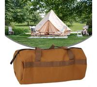 Organizer Picchetti per terra 35x15cm Spazio Nero Organizer Picchetti | Doppio per strato rinforzato, protegge lo zaino dai , previene la perdita dei picchetti, tessuto spesso(Khaki)
