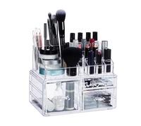 Organizer porta trucchi 3 cassetti Contenitore make-up Scatola per rossetti