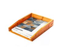Organizer, portadocumenti, design elegante, dimensioni: 25,3 x 5,8 x 33 cm, bambù