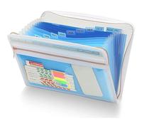 Organizer portadocumenti espandibile, versatile sistema di archiviazione per ufficio e casa, resistente e leggero, con tasche multiple per un facile accesso ai documenti