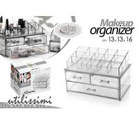 Organizer Portagioie Portatrucchi 2 + 1 cassetti + Separa Trucchi 13 x 13 x 1...