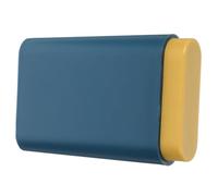 Organizer Portapillole Portatile Blu Abs Tre Scomparti Grandi | Separabile in Sei Scomparti Piccoli, Chiusura Affidabile, Conservazione Contro Sporco e Umidità