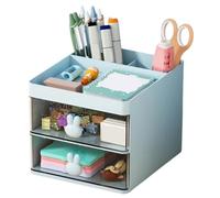 Organizer portatile da scrivania - supporto da scrivania da cancelleria da 10,2 cm | valigetta portaoggetti per stazione di trucco, per sala da bagno, dormitorio, tavolo di vanità, luogo di tra