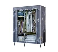 Organizer portatile in tela per armadio, con contenitore resistente, facile da montare, per camera da letto e spogliatoio, tessuto ispessito (colore: A Dimensioni: 102 x 45 x 170 cm)