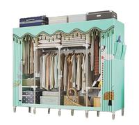 Organizer portatile per armadio, in metallo, pieghevole, divisorio, soluzione per affittare stanze e negozi