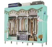 Organizer portatile per armadio, in metallo, pieghevole, divisorio, soluzione per affittare stanze e negozi