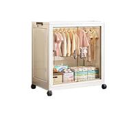 Organizer portatile per armadio, pieghevole, in plastica, autoportante, di grande capacità, per camera da letto