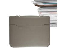 Organizer portatile per documenti, in pelle PU, con cerniera, cartella A4 con cerniera, organizer per aziende, porta blocco legale multifunzionale, organizer per banconote per uffici, organizer per