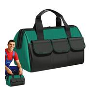 Organizer portatile per elettricisti, borsa porta attrezzi in tela spessa con manico, multi-tasca resistente per meccanici, tecnici, riparazioni domestiche, soluzione per la conservazione del