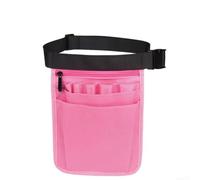 Organizer professionale per la vita dei campi, con fibbia a sgancio rapido e 8 scomparti portaoggetti in nylon 900d resistente, adatto per trasportare stetoscopi e strumenti, colore nero (rosa)