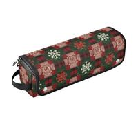 Organizer quadrato natalizio 2 in 1 per strumenti per capelli e tappetino resistente al calore, organizer per ferri da stiro, piastre, ferri arricciacapelli, custodia per donne que necesito