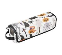 Organizer rimovibile per accessori per lo styling dei capelli con tappetino rimovibile resistente al calore cappelli da strega zucche spettrali classico