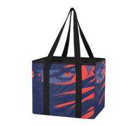 Organizer riutilizzabile per bagagliaio auto, borsa della spesa da uomo ansioso, grandi borse sono pieghevoli con fondo rinforzato e manici per riporre la cucina, viaggi di viaggio, confezione da 1