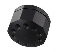 Organizer rotante in lega di alluminio per cacciaviti, per attrezzi, pinzette e chip pickup, base antiscivolo (rosso) (nero)