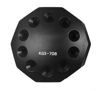 Organizer rotante per cacciaviti e pinzette, in lega di alluminio, con base antiscivolo, supporto compatto da scrivania per casa e officina (nero)