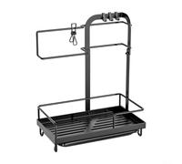 Organizer salvaspazio per lavello con porta spugna e telaio compatto per piccole cucine o bagni in comune