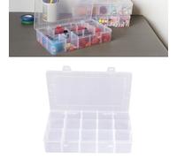 Organizer scatola portaoggetti in plastica contenitore trasparente per attrezzi