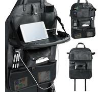 Organizer Schienale Sedile Auto Organizzatore con USB Tavolino Tasche Portatutto