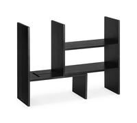 Organizer Scrivania Ufficio Organizzatore Monitor Stand Legno Bambù Nero