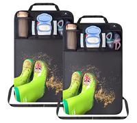 Organizer Sedile Auto, Protezione Sedile Auto Bambini, Impermeabile Posteriore Auto Organizzatori, Tenere la Auto in Ordine Trasportare più Oggetti(1PCS) (Protezione Sedile Auto Bambini(2PCS))