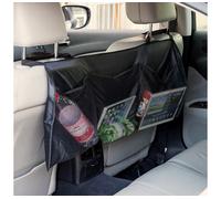Organizer Sedile Posteriore Auto 3 Tasche in Tessuto Nero