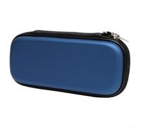 Organizer sicuro per freccette in EVA, con porta punta e fascia elastica per alberi e alette, custodia per il trasporto con scomparti in rete per accessori per freccette (blu)