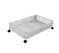 Organizer sotto il letto - Rolling Storage Bin, scatola per scarpe pieghevole | grande capacità contenitore sottovesto, cassetto pieghevole in metallo per vestiti, coperte, biancheria da letto