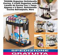 Organizer Sottolavello Cucina, 2 Livelli Organizer Sottolavello, Salvaspazio