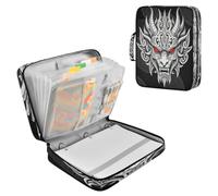 Organizer tascabile a fisarmonica, 7 tasche, formato A4 | Custodia a portafoglio, per documenti, moquette, figlio di Loki Lupo mitologia norrena