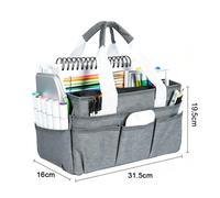 Organizer Tote Bag con 16 Tasche per Pennelli Filo Bobine Guanti per for