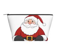 Organizer trapezoidale per cosmetici a forma di Babbo Natale, trousse per il trucco, trousse grande, organizer per ufficio e viaggi.
