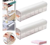 Organizer trasparente da parete, multifunzione, senza punzonatura, organizer per cassetti, organizer trasparente da parete, per biancheria intima, mutandine, cassettiere, armadi, scaffali (2 pezzi,