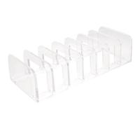 Organizer Trasparente per Ombretti Sette Scomparti in Ps | Accesso Rapido, Design Sottile, per Pensili e Piani D'appoggio, Adatto a Matite Sopracciglia e Note