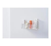 Organizer trucchi da parete trasparente 4 scomparti 12x3,7x6 cm Trasparente