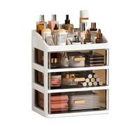 Organizer Trucchi Organizer for cosmetici a 3 strati for mobiletto da toeletta, organizer da appoggio di grande capacità con cassetti, organizer for cosmetici da bagno e camera da letto Porta Trucchi