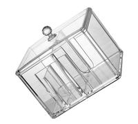 Organizer Trucchi Trasparente Porta Cotone Dischetti Del Tampone