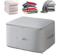 Organizer ultra salvaspazio a compressione per trapunte, borsa salvaspazio per piumini, sigillata sottovuoto, lasciando più spazio per il tuo guardaroba (grigio, XL)