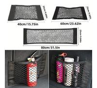 Organizer universale e pratico per auto, borsa per sedile posteriore, rete posteriore per bagagliaio, tasche elastiche, adesivo magico, borsa di stoccaggio universale per auto, regali per le donne 25*