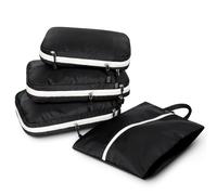 Organizer Valigia 4 Pezzi Set Compressione Packing Cube Salvaspazio Espandibile