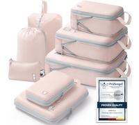 Organizer Valigia 8 Pezzi Set, Packing Cubes Compression Organizzatori Valigia Viaggio Vacanze e Viaggi, Organizer Valigie Set, Viaggio Accessori Utili