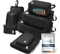 Organizer Valigia Packing Cubes Compression 8 Pezzi Set Travel Organizer