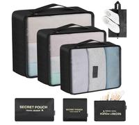 Organizer Valigie 7 Pezzi Set Waterproof Packing Cube Set Viaggio Organizer per