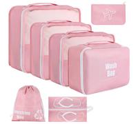Organizer Valigie 7 Pezzi Set Waterproof Packing Cube Set Viaggio Organizer per