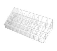 Organizer versatile in acrilico per rossetti, supporto trasparente per rossetti, lucido, in acrilico trasparente, con 9/24/36/40 scomparti per organizzare tubi di rossetto e prodotti di bellezza