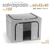 ORGANIZER VESTITI BIANCHERIA SALVASPAZIO SCATOLA CONTENITORE ARMADIO 604240cm