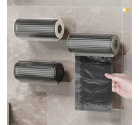 Organizza i tuoi sacchetti della spazzatura con questo contenitore compatto progettato per la comodità della cucina e del bagno (grigio)