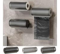 Organizza i tuoi sacchetti della spazzatura Scatola portaoggetti compatta per cucina e bagno con design trasparente (bianco)