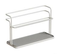 Organizza la tua cucina con uno scolapiatti a due ripiani, include un vassoio di scarico rimovibile per una pulizia rapida (B)