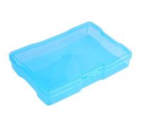 Organizza le tue foto da 10 x 15 cm con questa robusta scatola portaoggetti, perfetta per artigianato e forniture per ufficio, comoda maniglia per il trasporto (blu)
